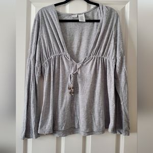 No Boundaries Gray Top